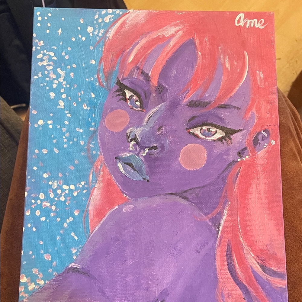 Vibrant Purple and Pink Art Print